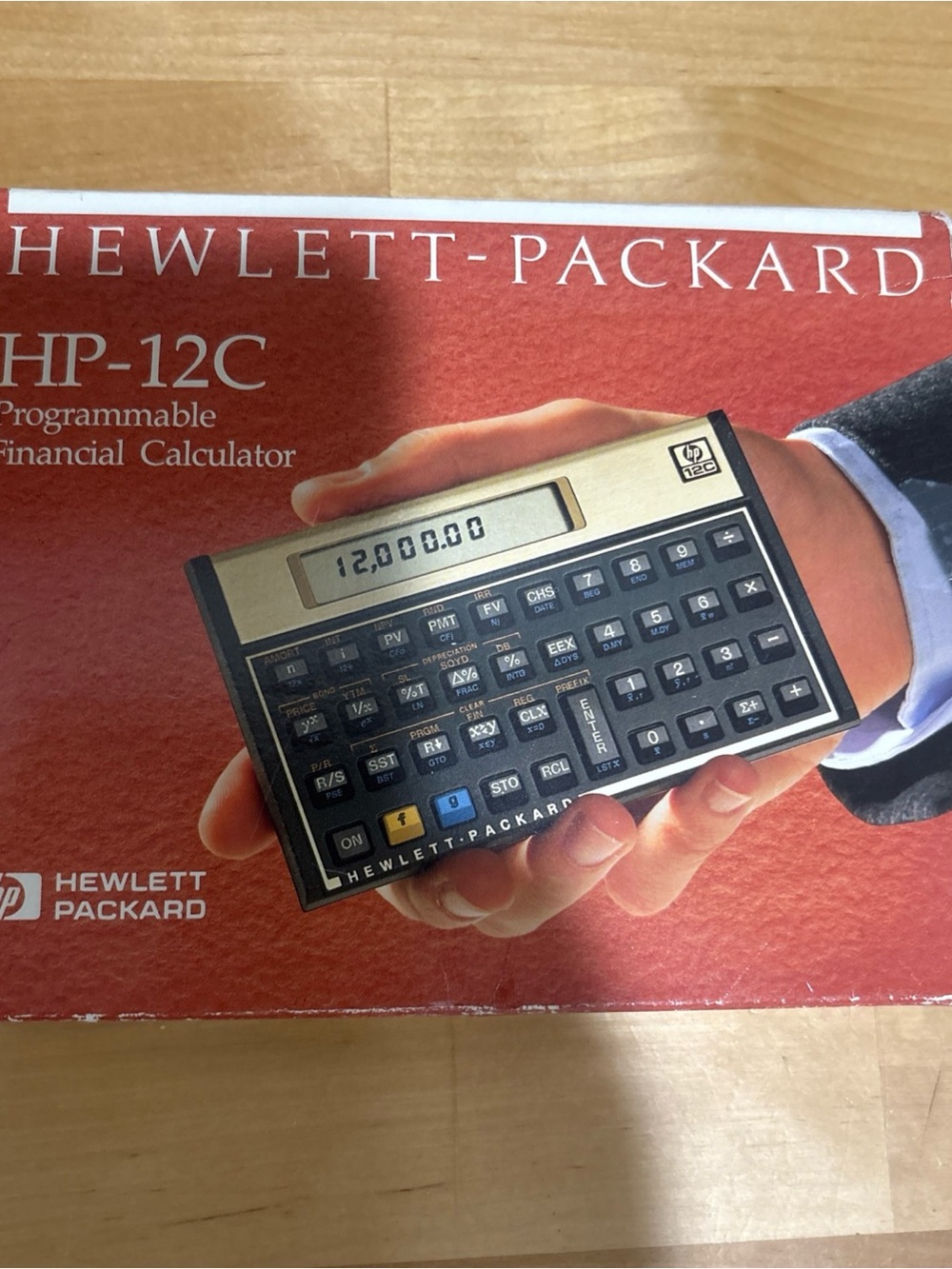 HP-12C Programmable Financial RPN Calculator, Tested w/ Box, Manual and Inserts